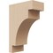 Ekena Millwork 2"W x 4"D x 6"H Classic Mediterranean Rough Cedar Woodgrain TimberThane Corbel, Primed Tan CORUR02X04X06MEDRCPR - alternate 1